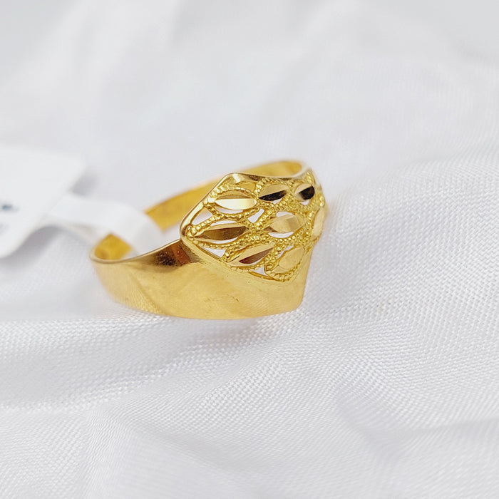 21K Fancy Ring Made of 21K Yellow Gold by Saeed Jewelry-25641