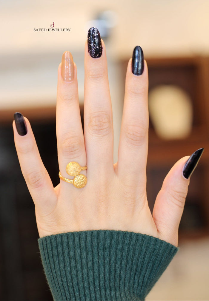 21K Gold Fancy Ring by Saeed Jewelry - Image 4