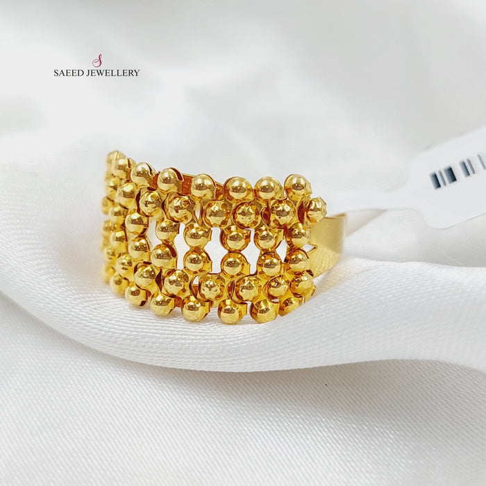 21K Fancy Ring Made of 21K Yellow Gold by Saeed Jewelry-26978