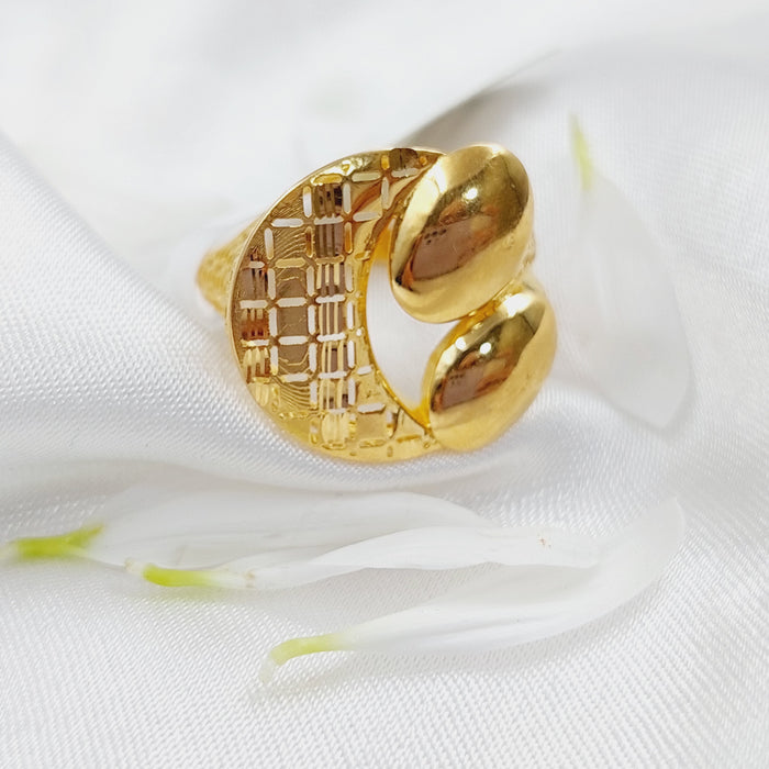 21K Fancy Ring Made of 21K Yellow Gold by Saeed Jewelry-26209