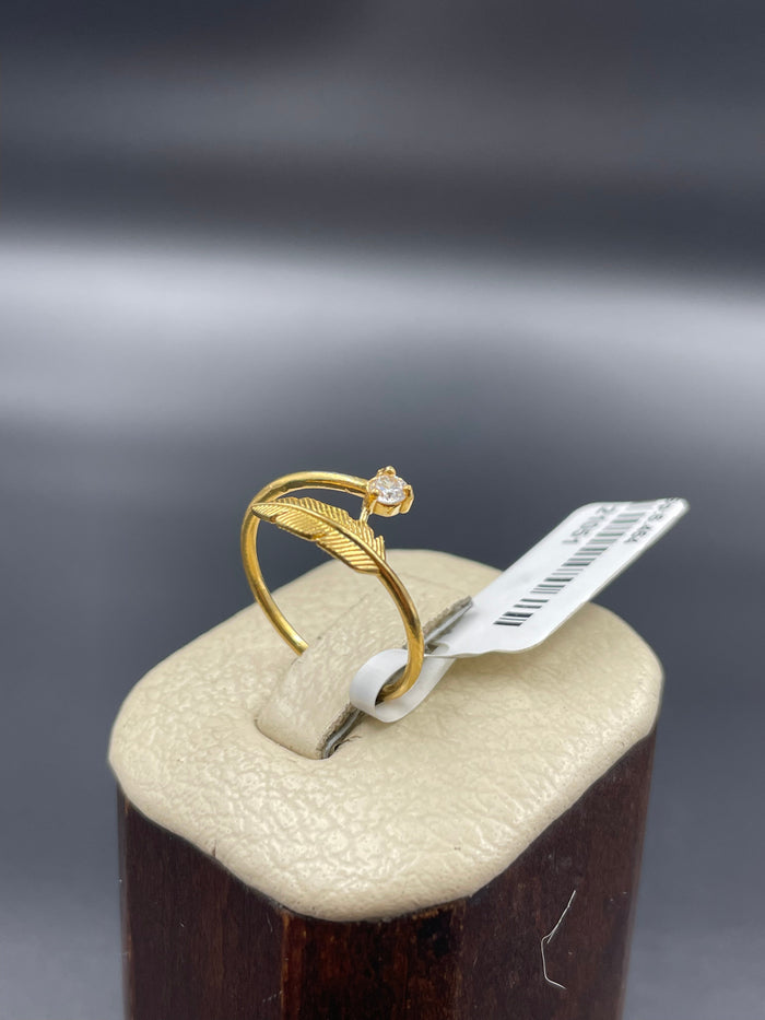 21K Fancy Ring Made of 21K Yellow Gold by Saeed Jewelry-21051