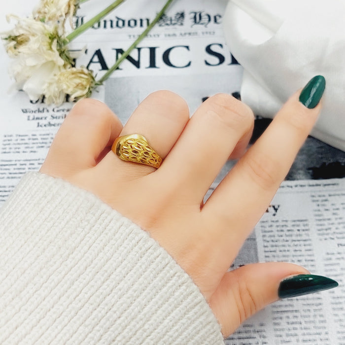 21K Fancy Ring Made of 21K Yellow Gold by Saeed Jewelry-26225