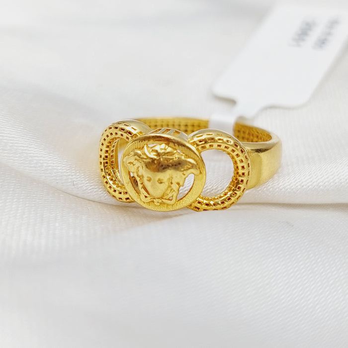 21K Fancy Ring Made of 21K Yellow Gold by Saeed Jewelry-25651