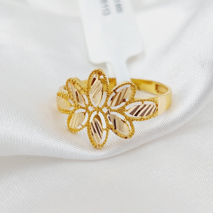 21K Fancy Ring Made of 21K Yellow Gold by Saeed Jewelry-26116