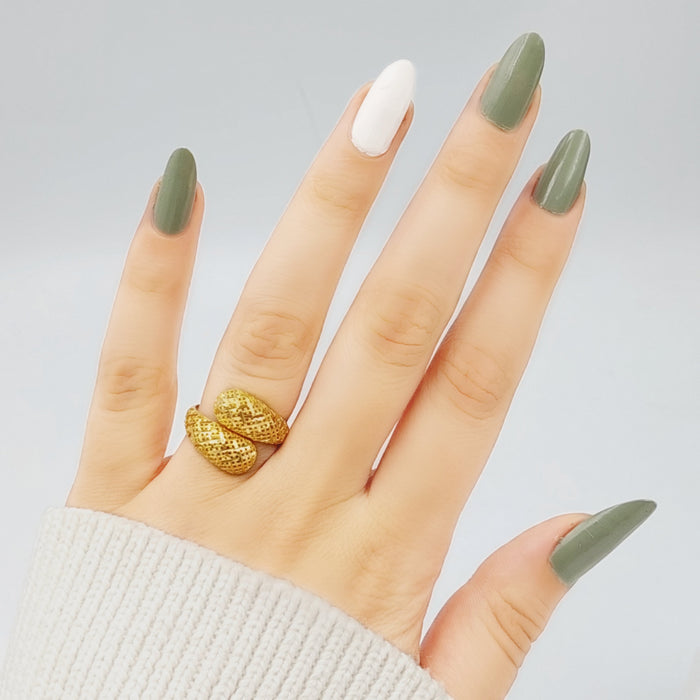 21K Fancy Ring Made of 21K Yellow Gold by Saeed Jewelry-26711