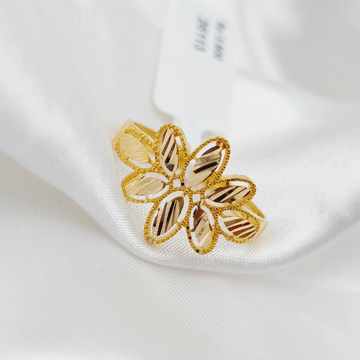 21K Fancy Ring Made of 21K Yellow Gold by Saeed Jewelry-26113