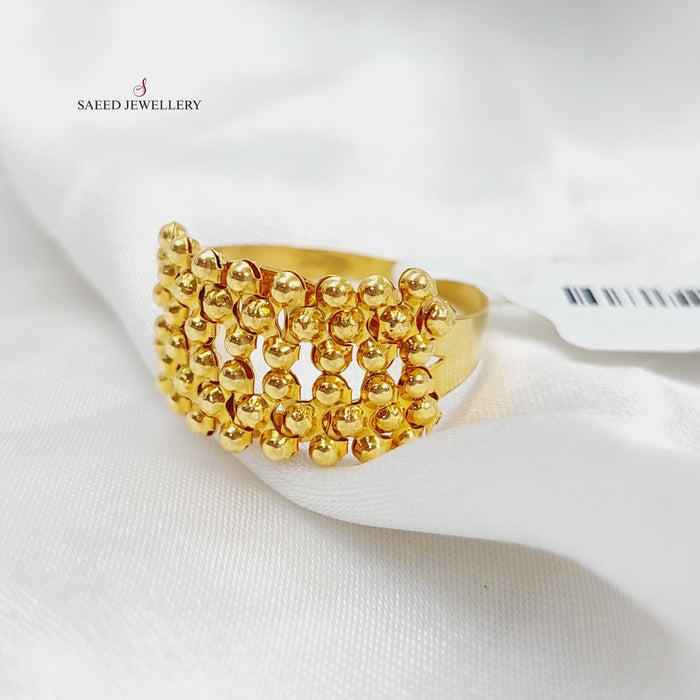 21K Fancy Ring Made of 21K Yellow Gold by Saeed Jewelry-26978