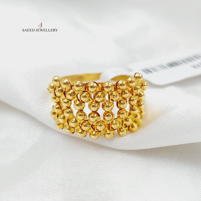 21K Fancy Ring Made of 21K Yellow Gold by Saeed Jewelry-26978