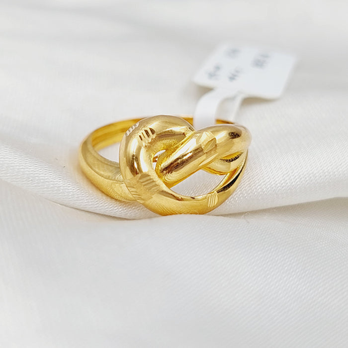 21K Fancy Ring Made of 21K Yellow Gold by Saeed Jewelry-25642