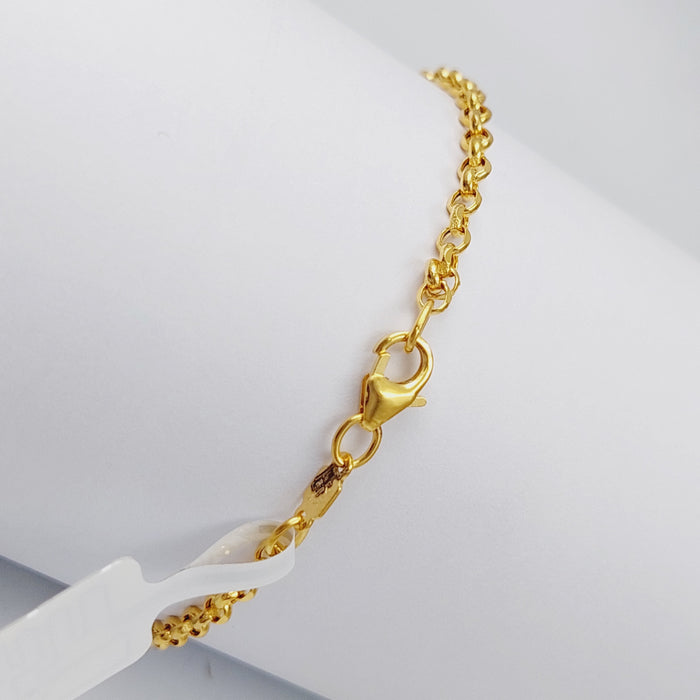21K Fancy Zard Bracelet Made of 21K Yellow Gold by Saeed Jewelry-25270