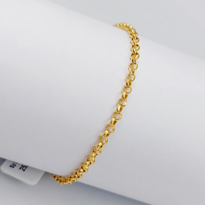 21K Fancy Zard Bracelet Made of 21K Yellow Gold by Saeed Jewelry-25270