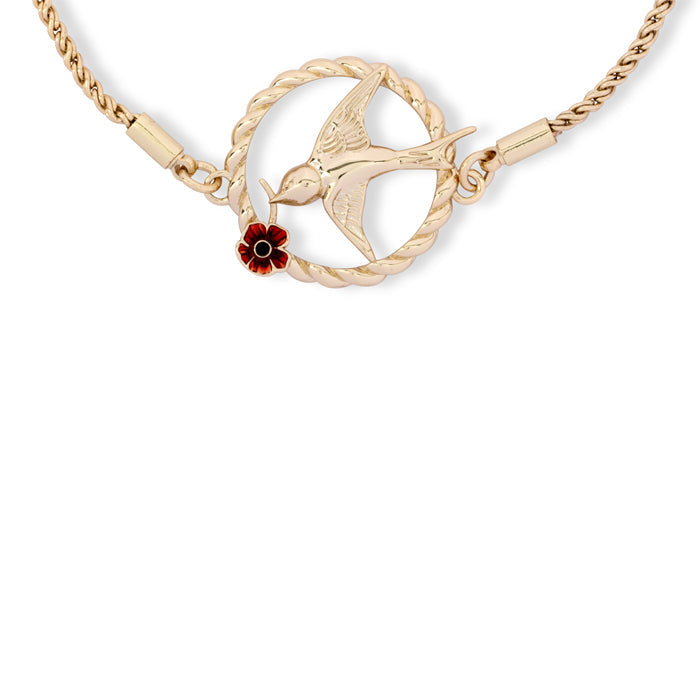 Flying Nightingales Poppy Bracelet