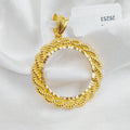 21K Frame's Pendant Made of 21K Yellow Gold by Saeed Jewelry-26255