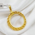 21K Frame Pendant Made of 21K Yellow Gold by Saeed Jewelry-27034