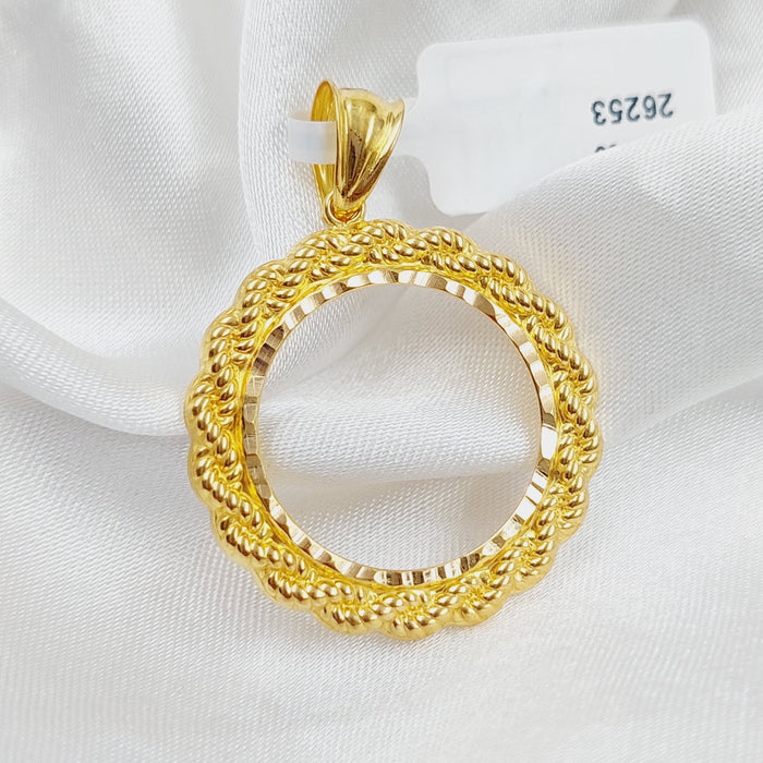 21K Frame's Pendant Made of 21K Yellow Gold by Saeed Jewelry-26254