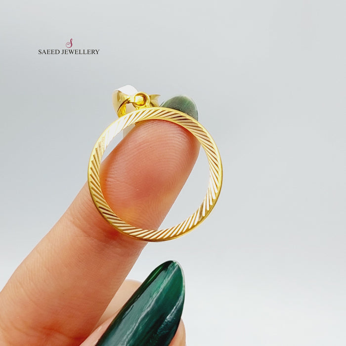 21K Frame Pendant Made of 21K Yellow Gold by Saeed Jewelry-26831