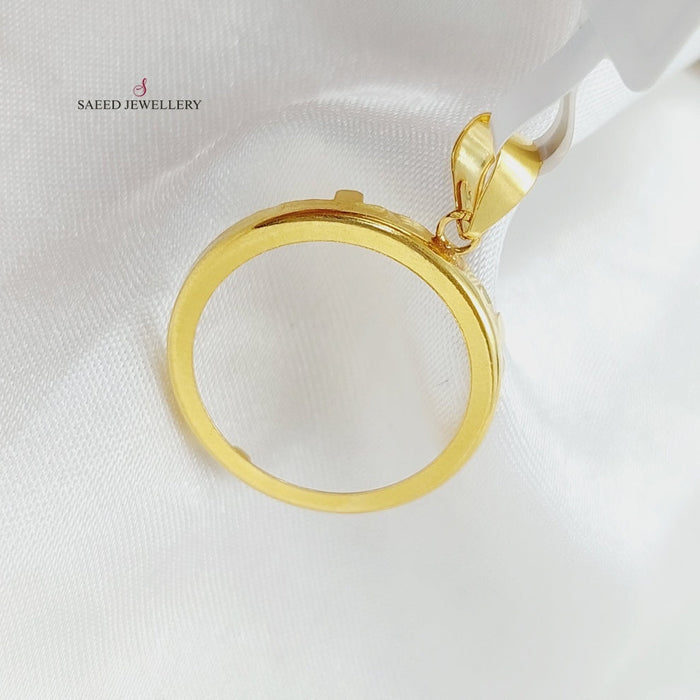 21K Frame's Pendant Made of 21K Yellow Gold by Saeed Jewelry-24427