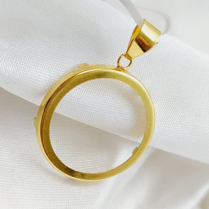 21K Frame's Pendant Made of 21K Yellow Gold by Saeed Jewelry-26983