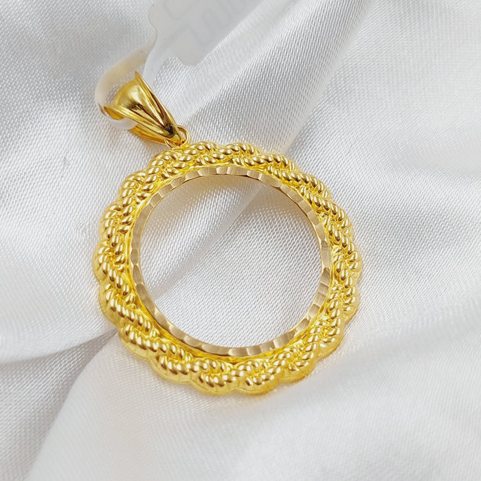 21K Frame's Pendant Made of 21K Yellow Gold by Saeed Jewelry-26254