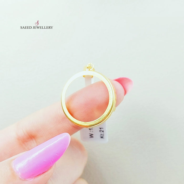 21K Frame's Pendant Made of 21K Yellow Gold by Saeed Jewelry-24427