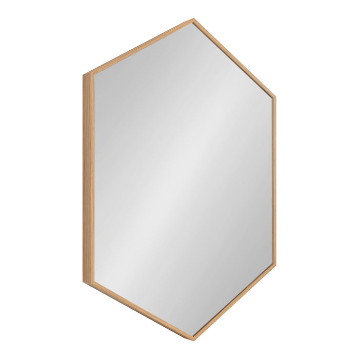 Framed Hexagon Wall Mirror