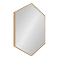 Framed Hexagon Wall Mirror