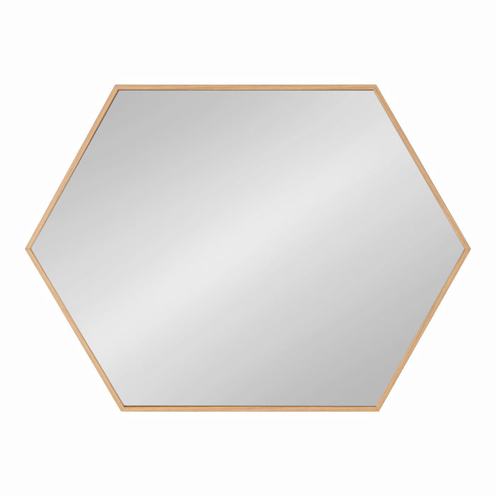 Framed Hexagon Wall Mirror