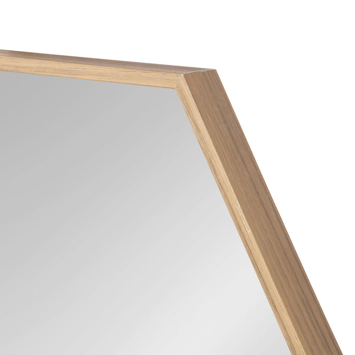 Framed Hexagon Wall Mirror