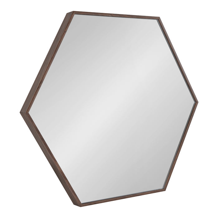 Framed Hexagon Wall Mirror