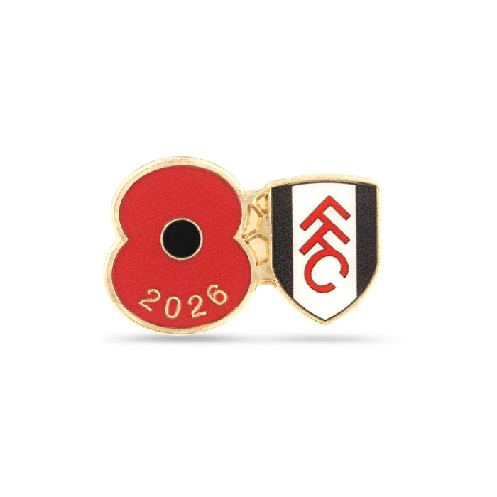 Fulham Poppy Football Pin 2026