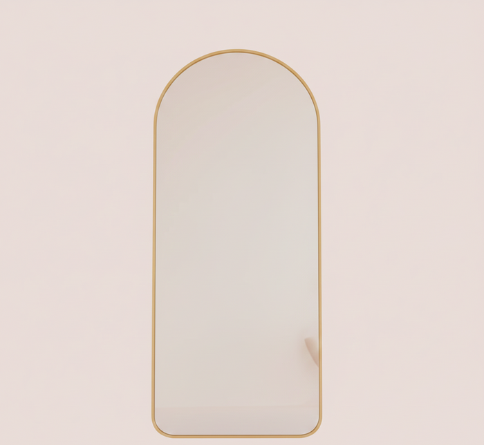 Full-Length Arched Floor Mirror