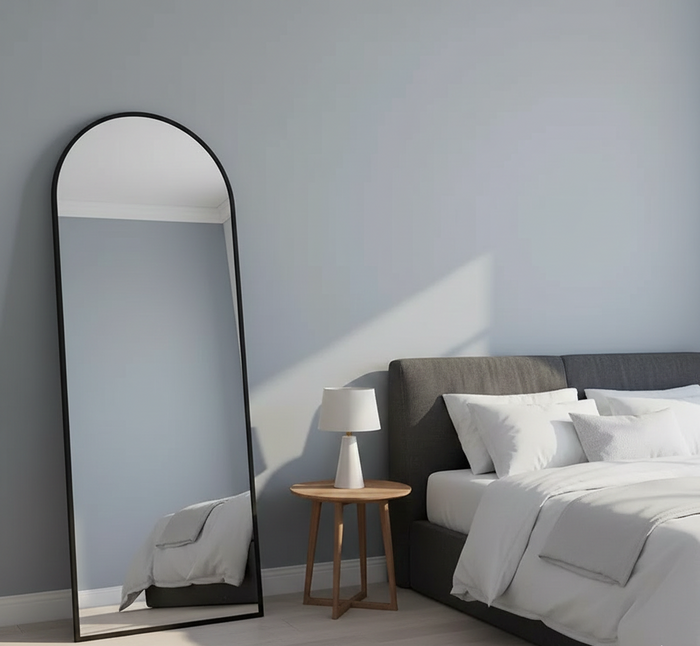 Full-Length Arched Floor Mirror