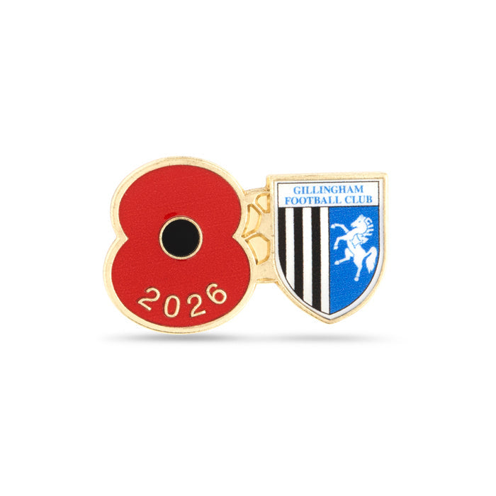 Gillingham Poppy Football Pin 2026