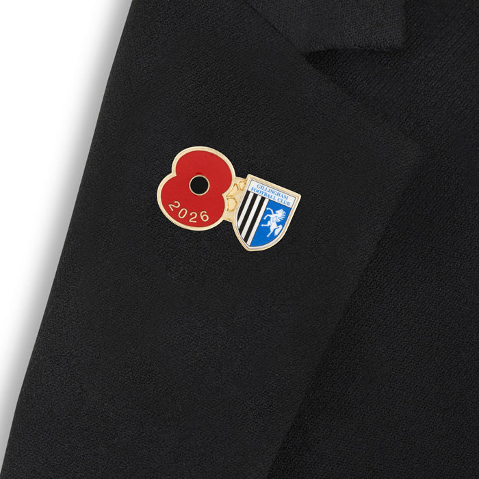 Gillingham Poppy Football Pin 2026