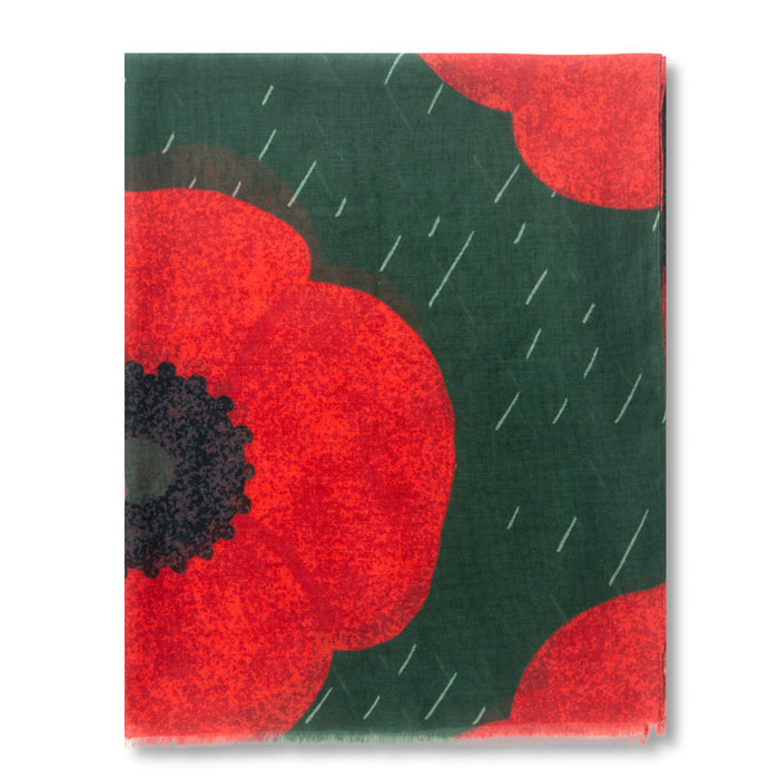 Green Pastures Poppy Scarf