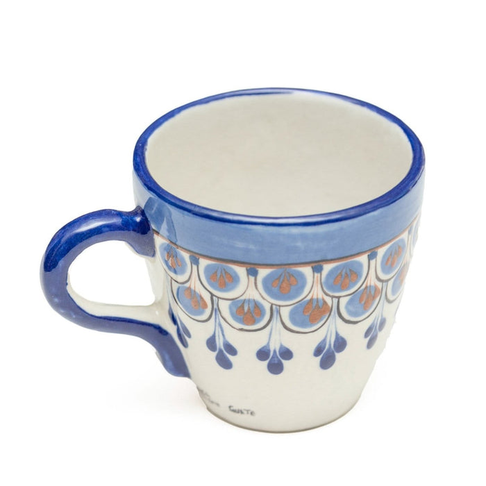 Hand-Painted Stoneware Coffee Mug