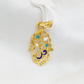 21K Hand Pendant Made of 21K Yellow Gold by Saeed Jewelry-25701