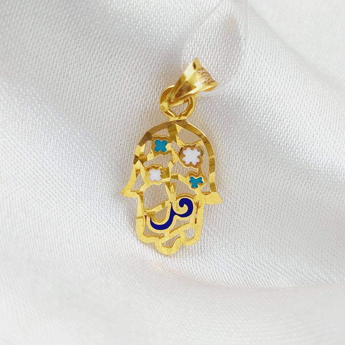 21K Hand Pendant Made of 21K Yellow Gold by Saeed Jewelry-25701