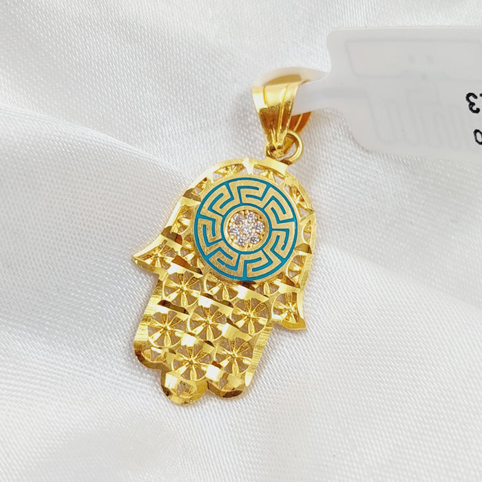 21K Hand Pendant Made of 21K Yellow Gold by Saeed Jewelry-25723
