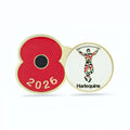 Harlequins Poppy Rugby Pin 2026