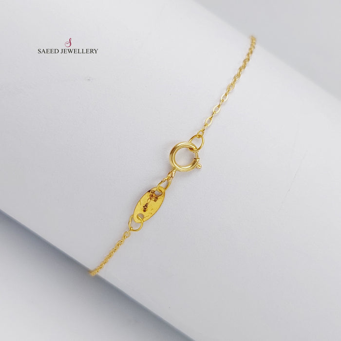 18K Heart Bracelet Made of 18K Yellow Gold by Saeed Jewelry-25814