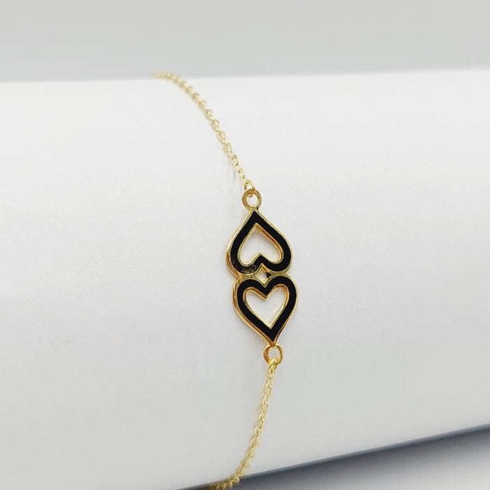 Heart Bracelet Made Of 18K Yellow Gold by Saeed Jewelry-28091