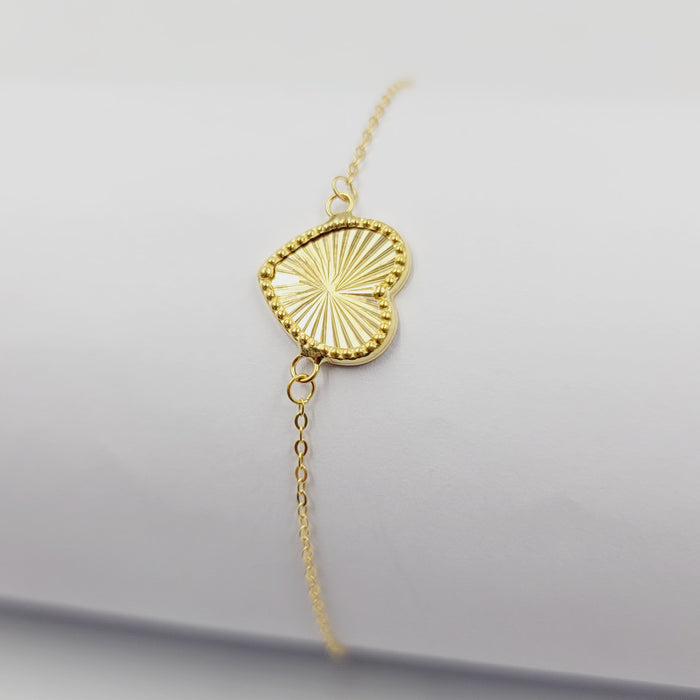 18K اسوارة قلب-مجوهرات الشيخ سعيد-Saeed Jewelry