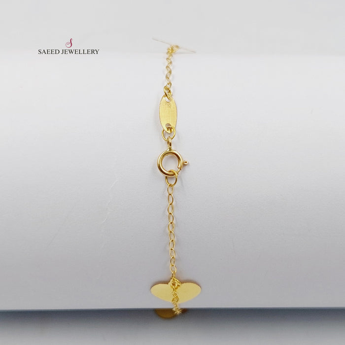 18K اسوارة دنانديش قلب-مجوهرات الشيخ سعيد-Saeed Jewelry