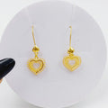 21K Heart Earrings Made of 21K Yellow Gold by Saeed Jewelry-26481