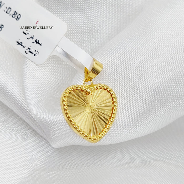 Heart Pendant Made Of 18K Yellow Gold by Saeed Jewelry-28523
