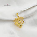 Heart Pendant  Made Of 21K Yellow Gold by Saeed Jewelry-30390