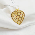 Heart Pendant Made Of 21K Yellow Gold by Saeed Jewelry-27714
