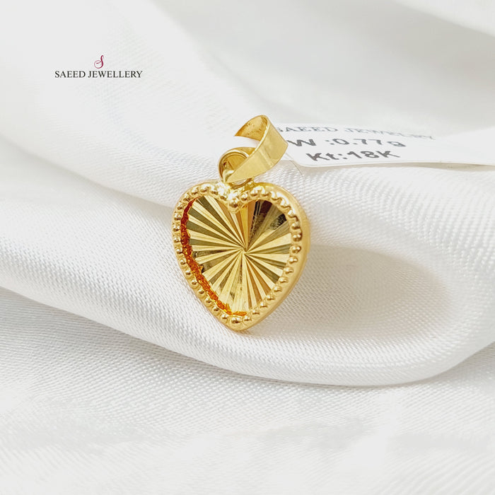 18K تعليقة قلب-مجوهرات الشيخ سعيد-Saeed Jewelry