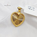 18K Heart Pendant Made of 18K Yellow Gold by Saeed Jewelry-22050